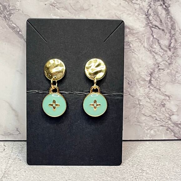 Louis Vuitton Monogram Flower Charms - Designed as Earrings - Handmade - Picture 2 of 4